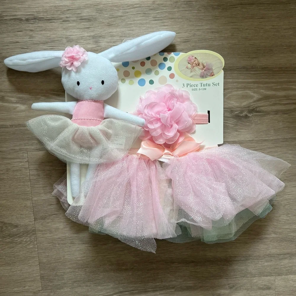 3 Piece 0-12 Months Tutu Set